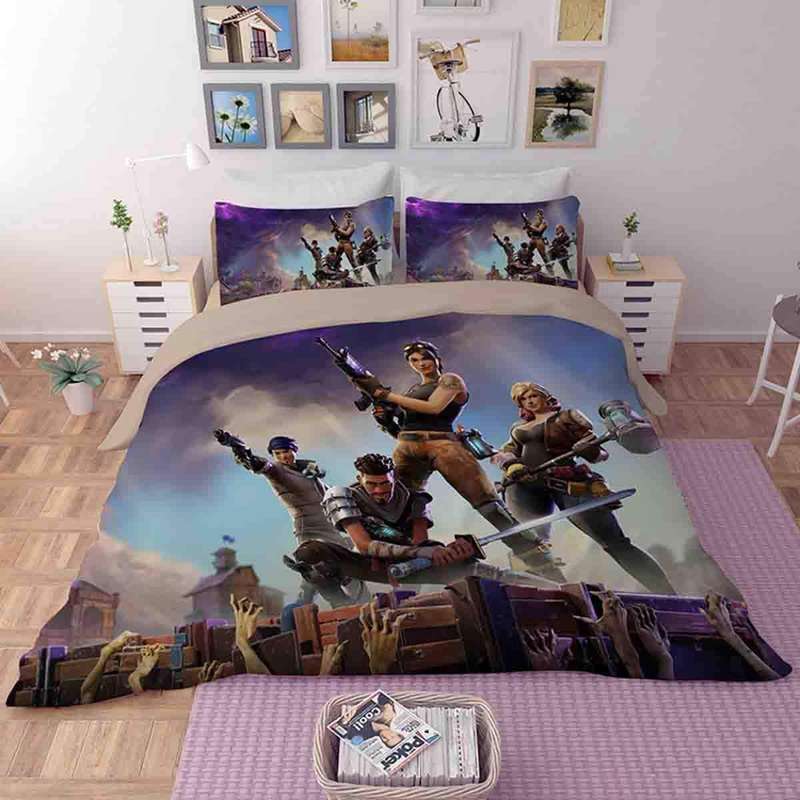 3D Fortnite Duvet Set - ROYALE -  Fortnite Bedding - Double