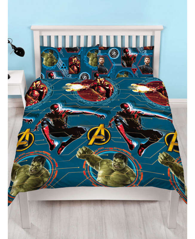 Avengers Marvel Duvet - FORCE - Avengers Bedding - Double