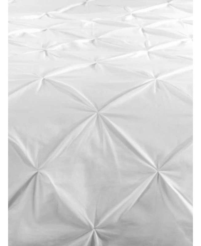 Balmoral Pin Tuck Duvet Cover - White - Super King
