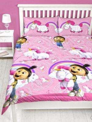 Despicable Me Daydream Fluffy Unicorn Duvet Set  - Minions Bedding - Three Quarter