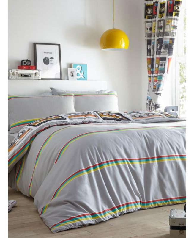 Retro Cassettes Duvet Cover - New Product - Double