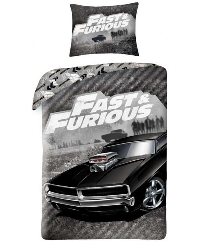 Fast & Furious Single Cotton Duvet Cover  - Cars & Bikes Bedding - Single