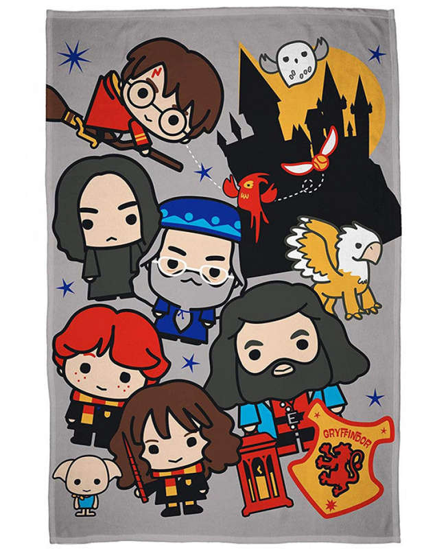 Harry Potter Charm Fleece Blanket - Harry Potter Bedding
