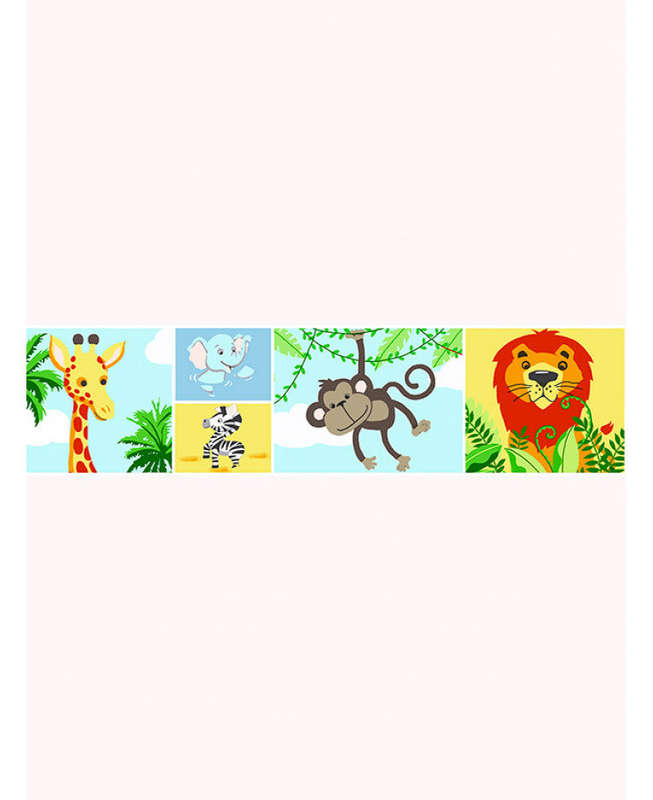 Jungle-Tastic Wallpaper Border  - Jungle/Safari  Bedding - Kids Bedding