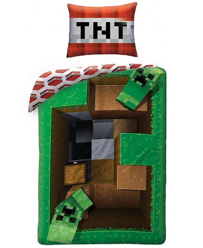 Minecraft Duvet - CREEPER - Minecraft Bedding - 100% Cotton