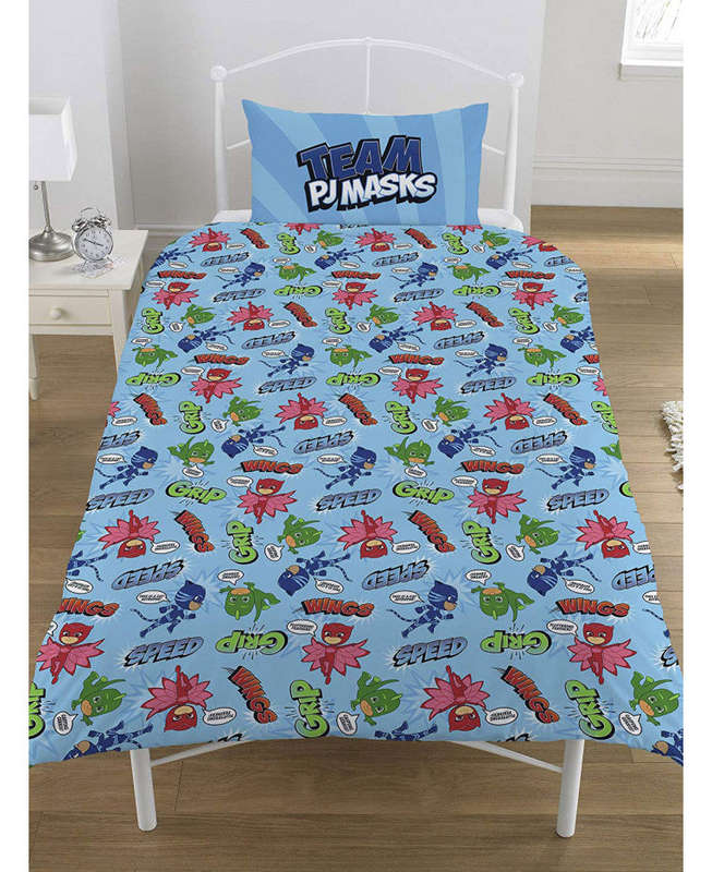 PJ Masks Save The Day Single Duvet Cover Set - PJ Masks Bedding