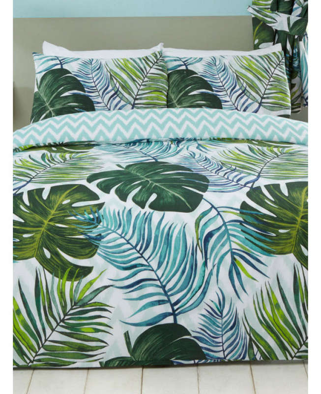 Tropical Palms Duvet Cover - Floral / Flowers Bedding - Double