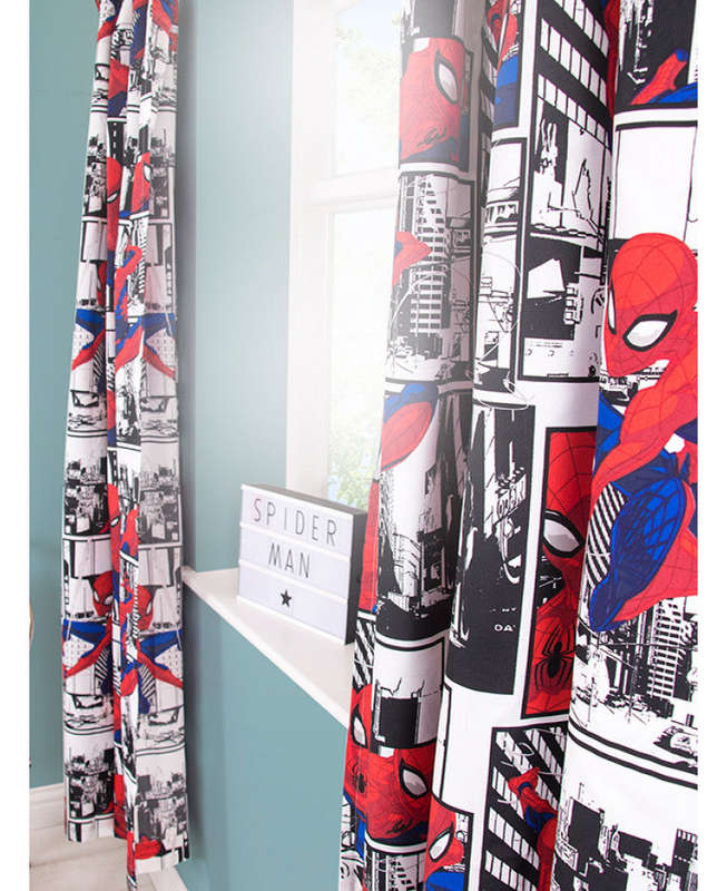 Spiderman Metropolis Curtains - Spiderman Bedding
