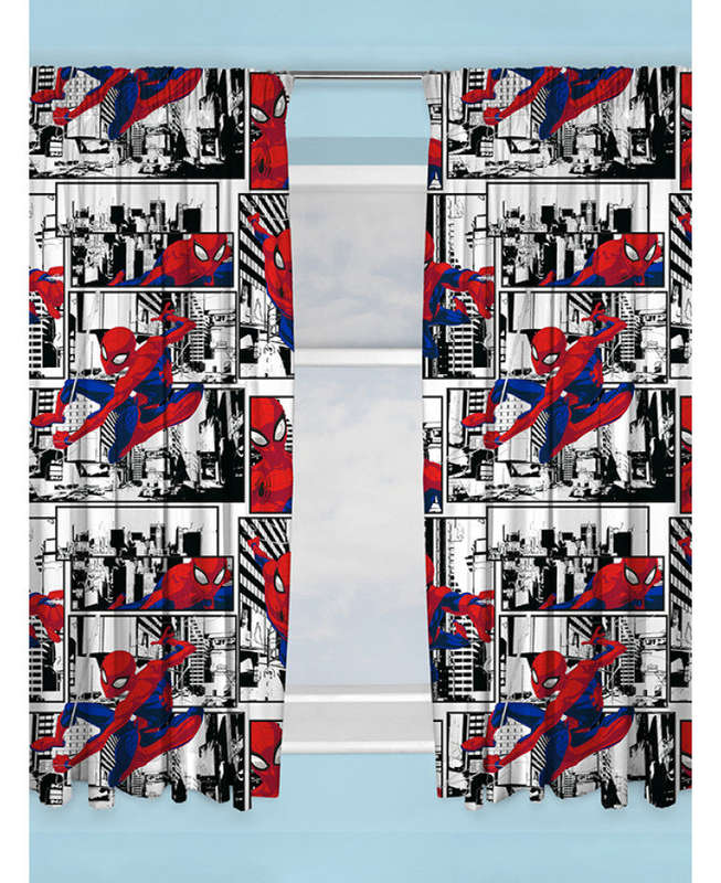Spiderman Metropolis Curtains - Spiderman Bedding