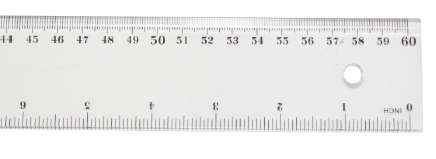 19.5 Inches/50cm Clear Plastic Ruler Straight Ruler Plastic