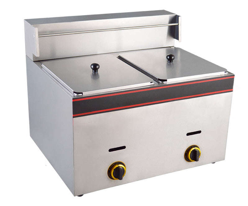Chip Fryer Gas Double Tank