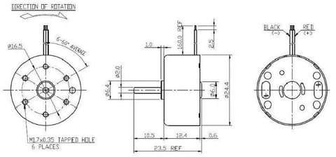 RF300 Solar Motor Specifications