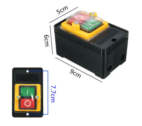 Waterproof ON/OFF Switch dimensions