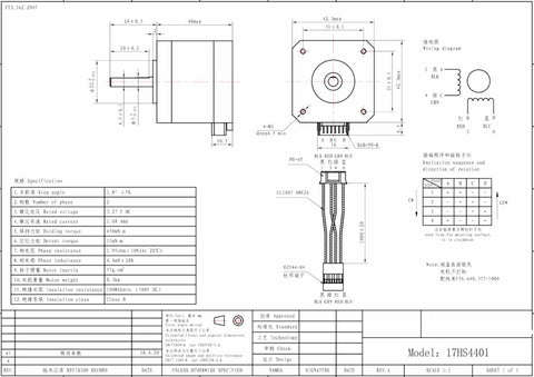 Nema 17 Specifications