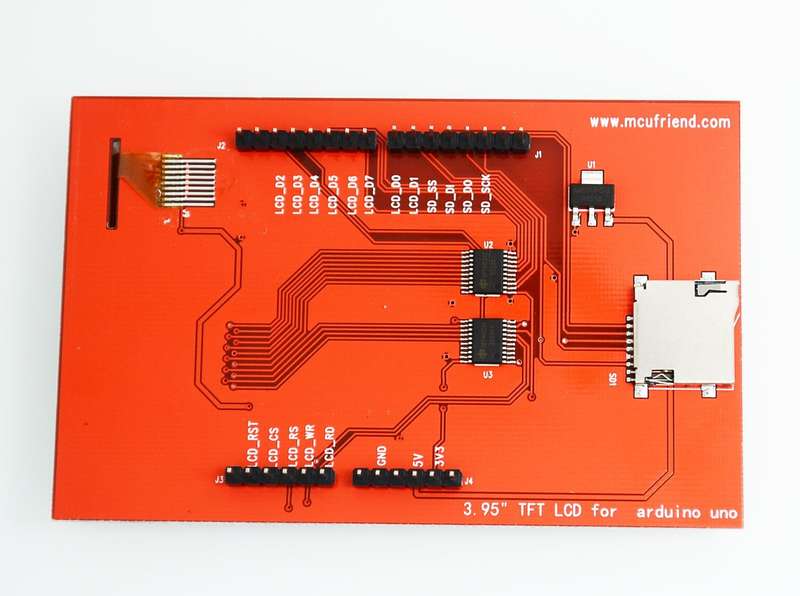 3.95 Inch TFT Touch Display Shield (Arduino)