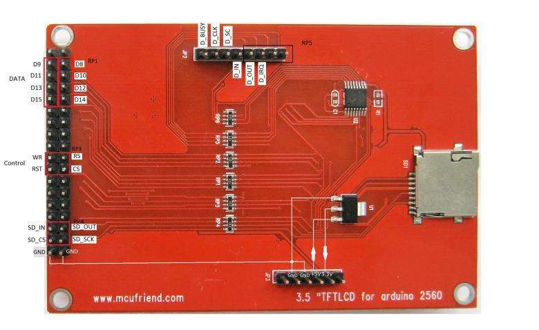 3.95 Inch TFT Touch Display Shield (Arduino)