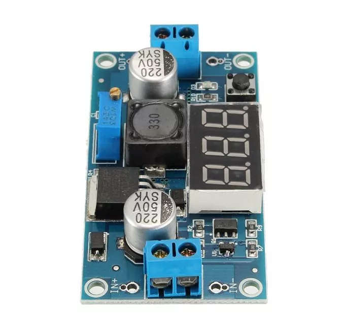 LM2596 DC-DC Adjustable Regulator Module With Display