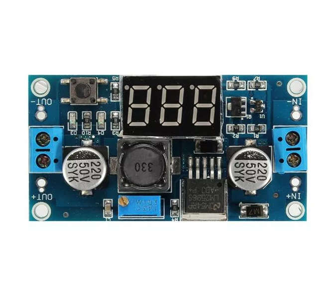 LM2596 DC-DC Adjustable Regulator Module With Display