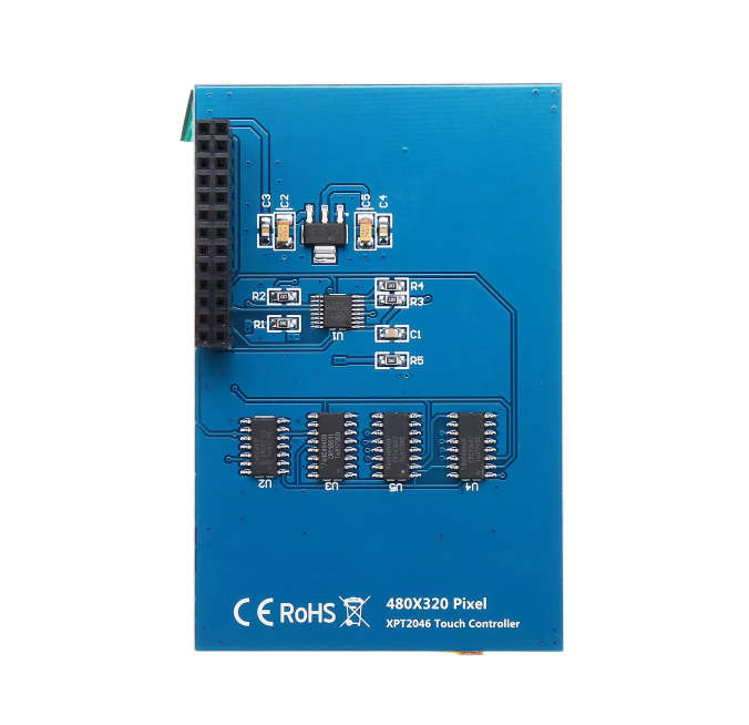 3.5" TFT Touch Display with acrylic case for Raspberry Pi (2B, 3B and 3B+)