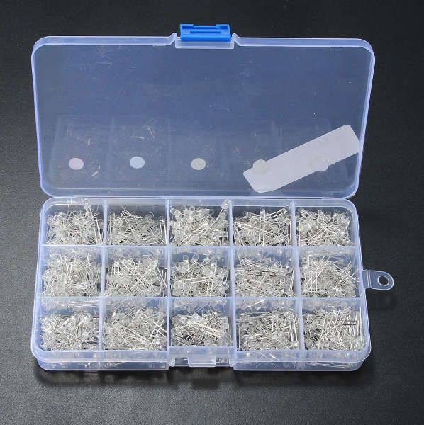 3MM LED KIT (5 KINDS, 750 PIECES)