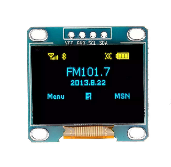 0.96 Yellow and Blue OLED Display