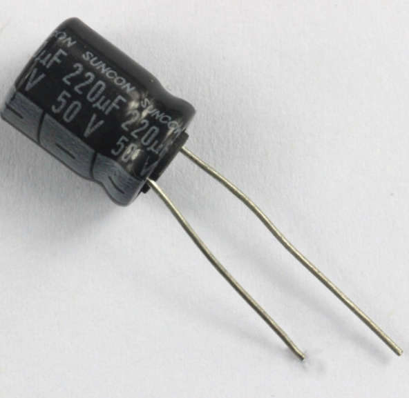 CAPACITOR 220uF 50V