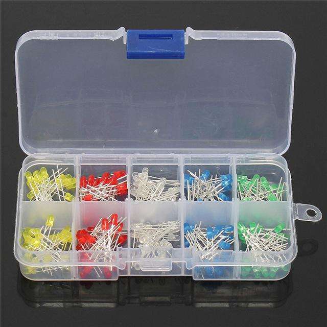 3MM LED KIT (5 TYPES, 200 PCS)