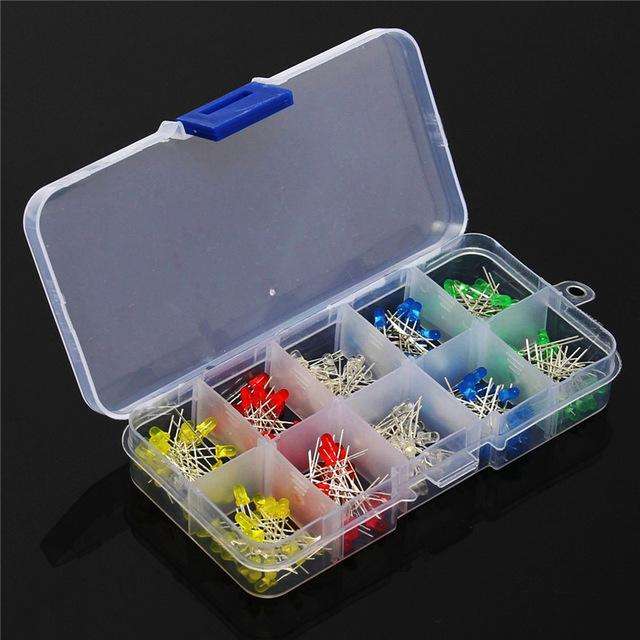 3MM LED KIT (5 TYPES, 200 PCS)