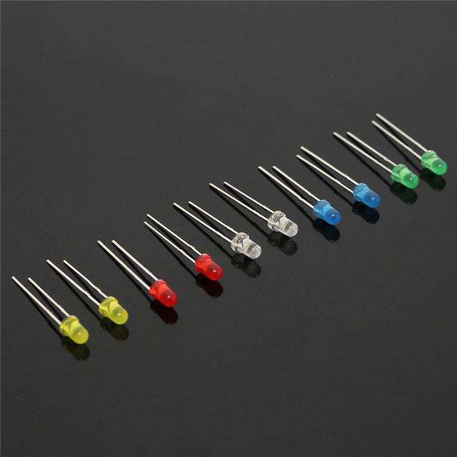 3MM LED KIT (5 TYPES, 200 PCS)