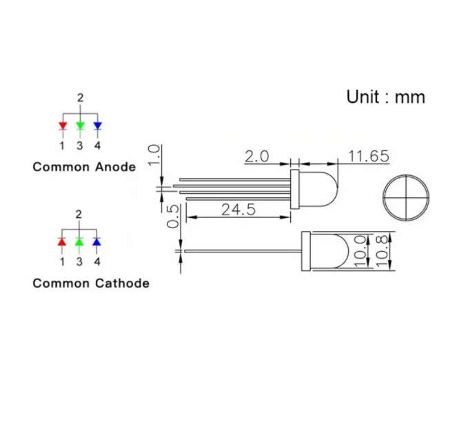 RGB LED 10MM