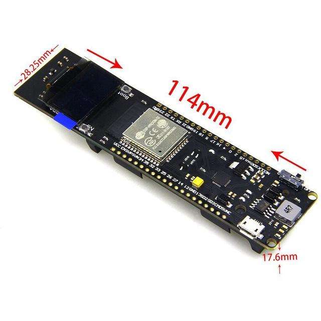 ESP32 WiFi + bluetooth + 18650 Battery Holder + 0.96 Inch OLED