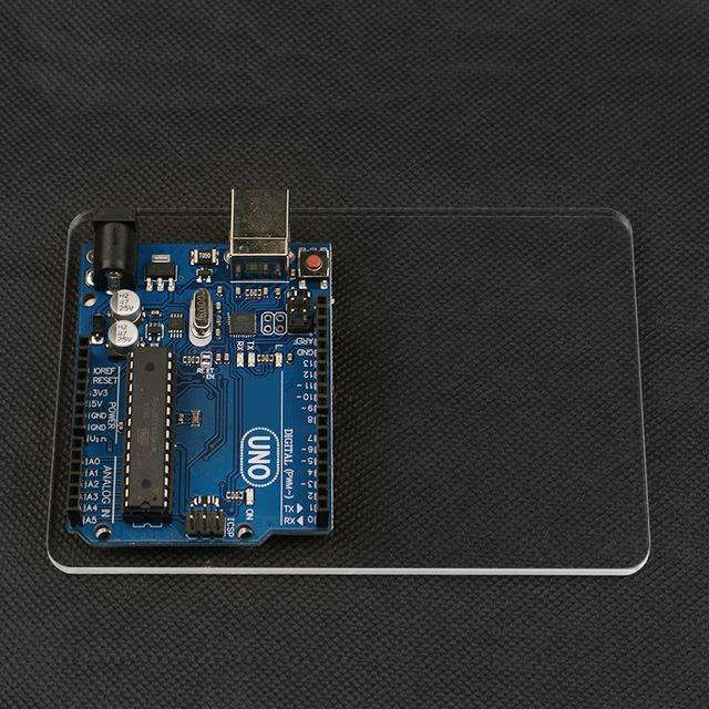 Arduino Uno Transparent Acrylic Mounting Plate with 400P Breadboard