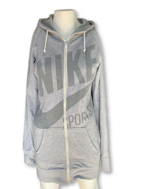 Size Small Grey Long Hoodie - Nike