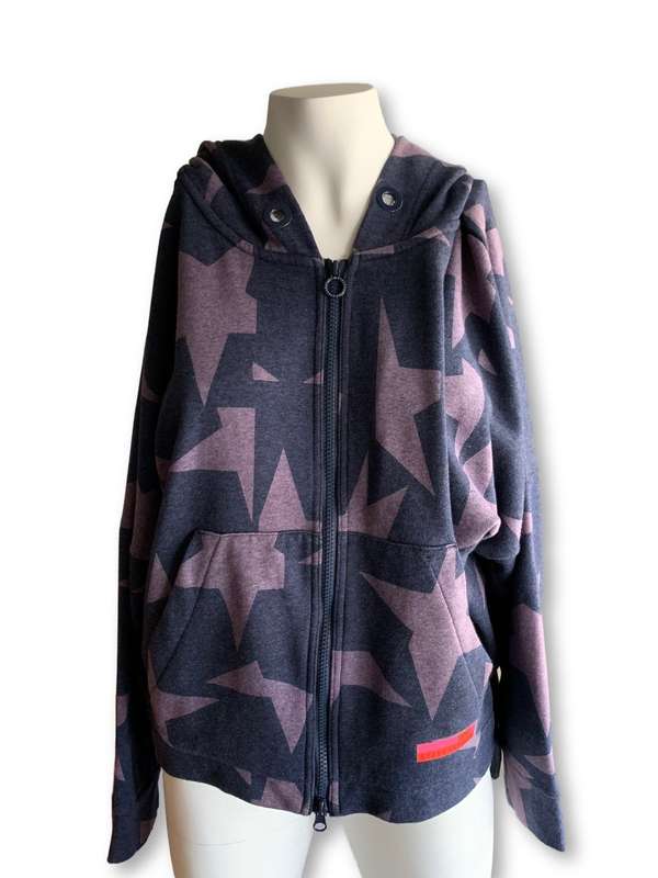 Size Small Navy and Prune Hoodie - Adidas