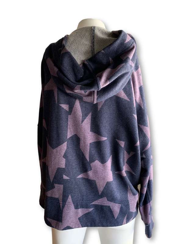 Size Small Navy and Prune Hoodie - Adidas