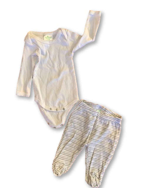 0-3 Months Long Sleeve Onesie/ Vest Set (with Pants) - Cuddlesome