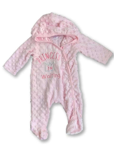 0-3 Months Pink Winter Body Suit - Ackermans