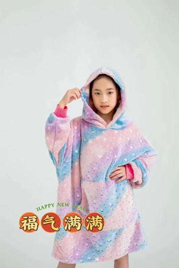 Bulk from 6 / GLOW IN THE DARK - KIDS OVERSIZED HOODED TV BLANKET