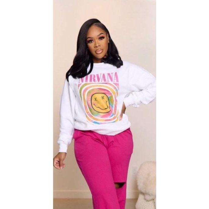 Nirvana Smiley Sweatshirt
