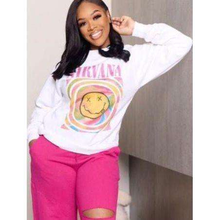 Nirvana Smiley Sweatshirt