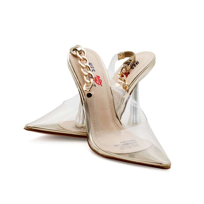 Stiletto Ankle Strap High Heels clear Peep Toe Tie Up Shoes.