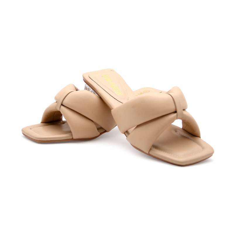 Crystal Low Heel Mules