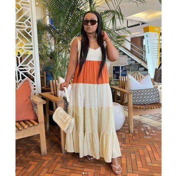 Sleeveless Maxi V-Neck Dress