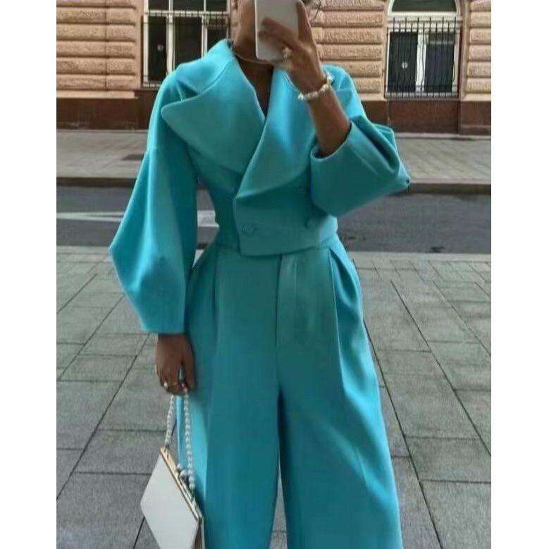 Vintage Buttoned Top & Pant Set