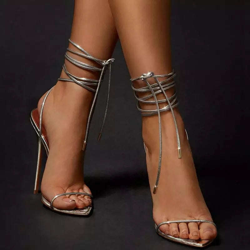 Ankle Straps Stiletto High Heel