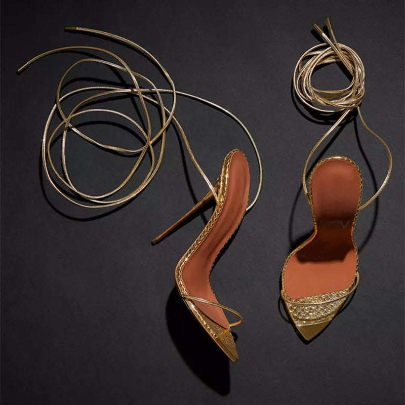 Ankle Straps Stiletto High Heel