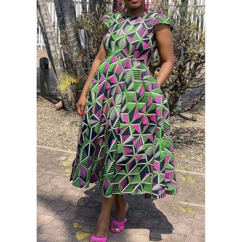 African Print Pocket Ankara Dress