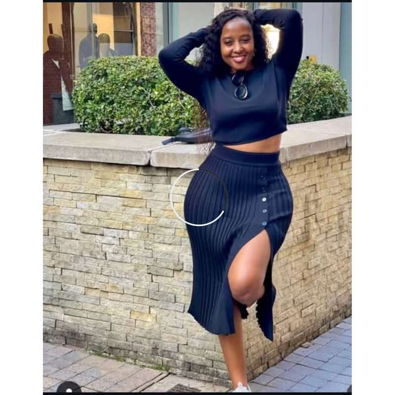 Sexy Knitted Top & Skirt Set