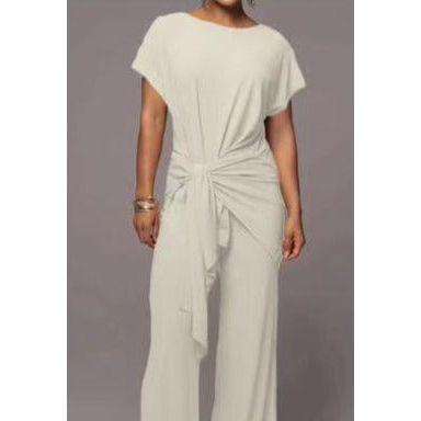 Vintage Round Neck Top & Pant Set