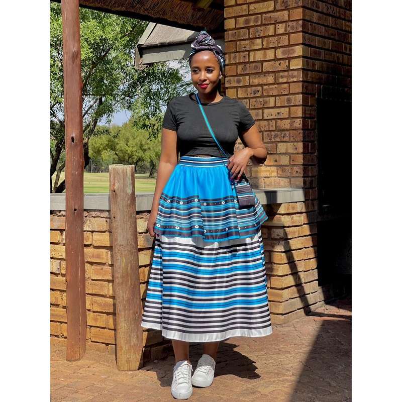 Ankara Pleated African 3 Piece Skirt.
